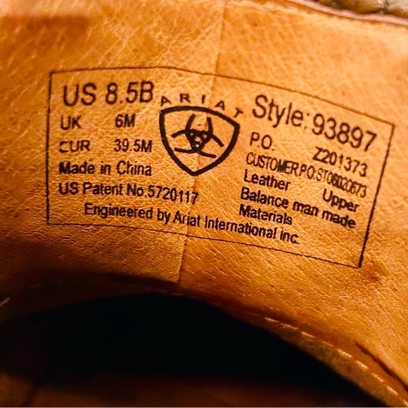 Ariat Brown Leather Mendocino Tassel 93897 Mules Clogs, Size 8.5 EU 39.5 - Picture 7 of 11